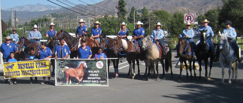 Mounted Assistance Unit MAU San Dimas Parade